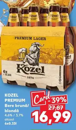Kaufland KOZEL PREMIUM Bere brunǎ/ blondă Ofertă