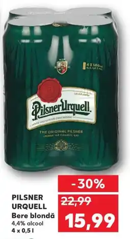 Kaufland PILSNER URQUELL Bere blondă Ofertă