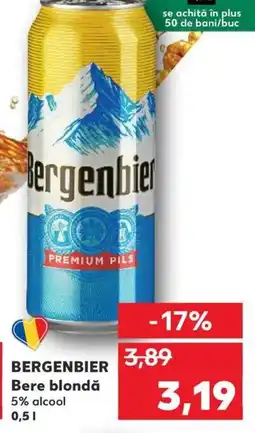 Kaufland BERGENBIER Bere blondă Ofertă