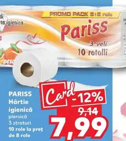 Kaufland PARISS Hârtie igienică Ofertă