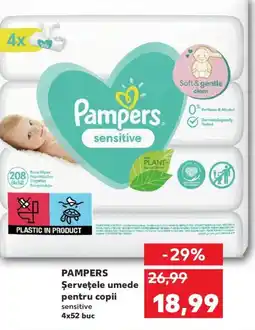 Kaufland PAMPERS Şerveţele umede pentru copii Ofertă