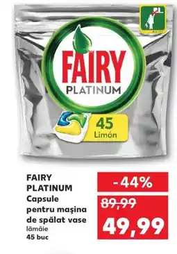 Kaufland FAIRY PLATINUM Capsule pentru maşina de spălat vase Ofertă