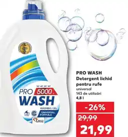 Kaufland PRO WASH Detergent lichid pentru rufe Ofertă