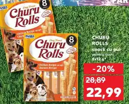 Kaufland CHURU ROLLS snack cu pui Ofertă
