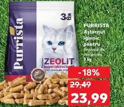 Kaufland PURRISTA Aşternut igienic pentru Ofertă