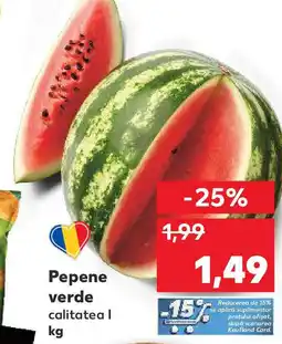 Kaufland Pepene verde Ofertă