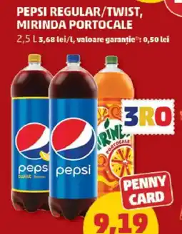 Penny Pepsi regular/twist, mirinda portocale Ofertă