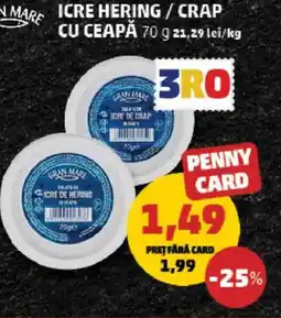 Penny Gran mare icre hering/crap cu ceapă Ofertă