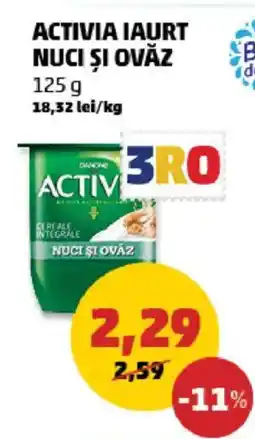 Penny Danone Activia iaurt nuci şi ovăz Ofertă