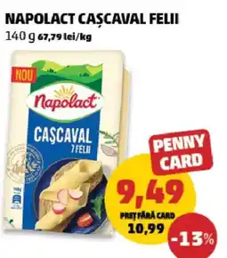 Penny Napolact cascaval felii Ofertă