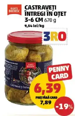 Penny Castraveti întregi în otet 3-6 cm Ofertă