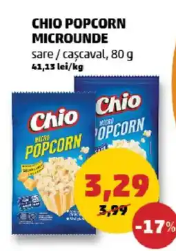 Penny Chio popcorn microunde sare/cascaval Ofertă