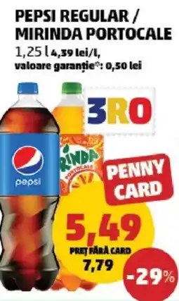 Penny Pepsi regular/ mirinda portocale Ofertă