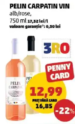 Penny Pelin carpatin vin alb/rose Ofertă