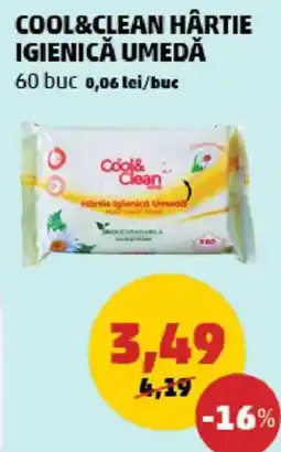 Penny Cool&clean hârtie igienică umedă Ofertă