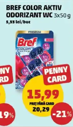 Penny Bref color aktiv odorizant wc Ofertă