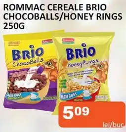 Unicarm Rommac cereale brio chocoballs/honey rings Ofertă