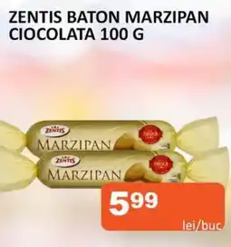 Unicarm Zentis baton marzipan ciocolata Ofertă