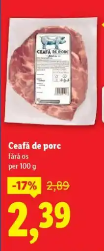 Lidl Ceafă de porc Ofertă
