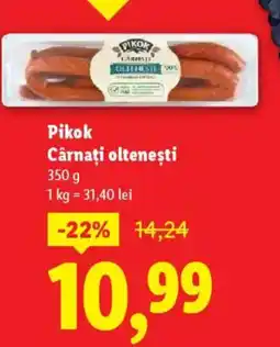Lidl PIKOK Cârnaţi olteneşti Ofertă