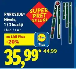 Lidl PARKSIDE® Nivele 1/3 bucăţi Ofertă