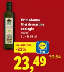 Lidl Primadonna Ulei de măsline ecologic Ofertă