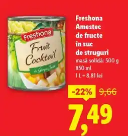 Lidl Freshona Amestec de fructe în suc de struguri Ofertă