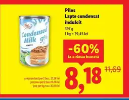 Lidl PILOS Lapte condensat îndulcit Ofertă