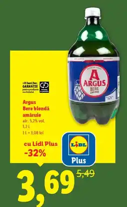 Lidl ARGUS Bere blondă amăruie Ofertă