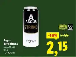 Lidl ARGUS Bere blondǎ Ofertă