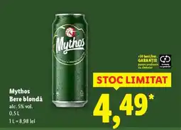 Lidl Mythos Bere blondǎ Ofertă