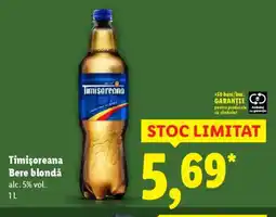 Lidl Timişoreana Bere blondă Ofertă
