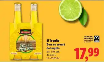 Lidl EL TEQUITO Bere cu aromă de tequila Ofertă