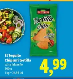 Lidl EL TEQUITO Chipsuri tortilla Ofertă