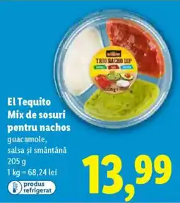 Lidl EL TEQUITO Mix de sosuri pentru nachos Ofertă