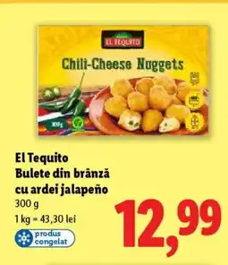 Lidl EL TEQUITO Bulete din brânză cu ardei jalapeño Ofertă