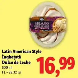 Lidl Latin American Style Înghețată Dulce de Leche Ofertă