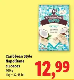 Lidl Caribbean Style Napolitane cu cocos Ofertă