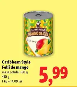 Lidl Caribbean Style Felii de mango Ofertă