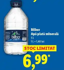 Lidl Bilbor Apă plată minerală Ofertă