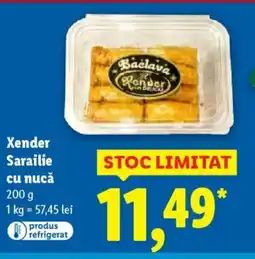 Lidl Xender Sarailie cu nucă Ofertă