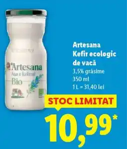 Lidl Artesana Kefir ecologic de vacǎ Ofertă