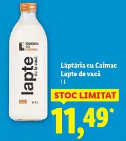 Lidl Lăptăria cu Caimac Lapte de vacǎ Ofertă