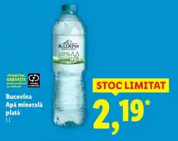 Lidl Bucovina Apă minerală platǎ Ofertă