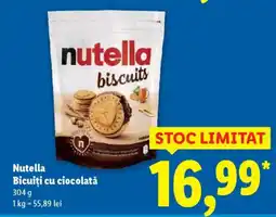 Lidl Nutella Bicuiți cu ciocolată Ofertă