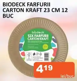 Unicarm Biodeck farfurii carton kraft Ofertă