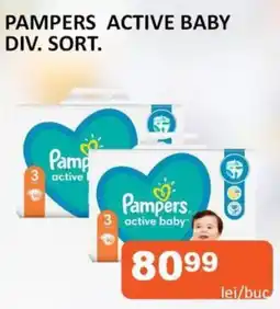 Unicarm Pampers active baby Ofertă
