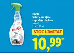 Lidl Nufăr Soluţie curățare suprafeţe din inox Ofertă