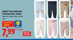 Lidl Lupilu® Pure Collection Pantaloni fete / băieți Ofertă