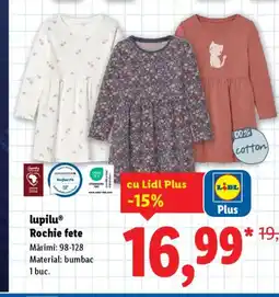 Lidl LupiluⓇ Rochie fete Ofertă